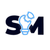 Sanna Digital Marketing - Navy and Sky Blue - Transparent Bg